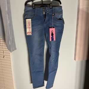 Blue Low-Rise Women's Jeans